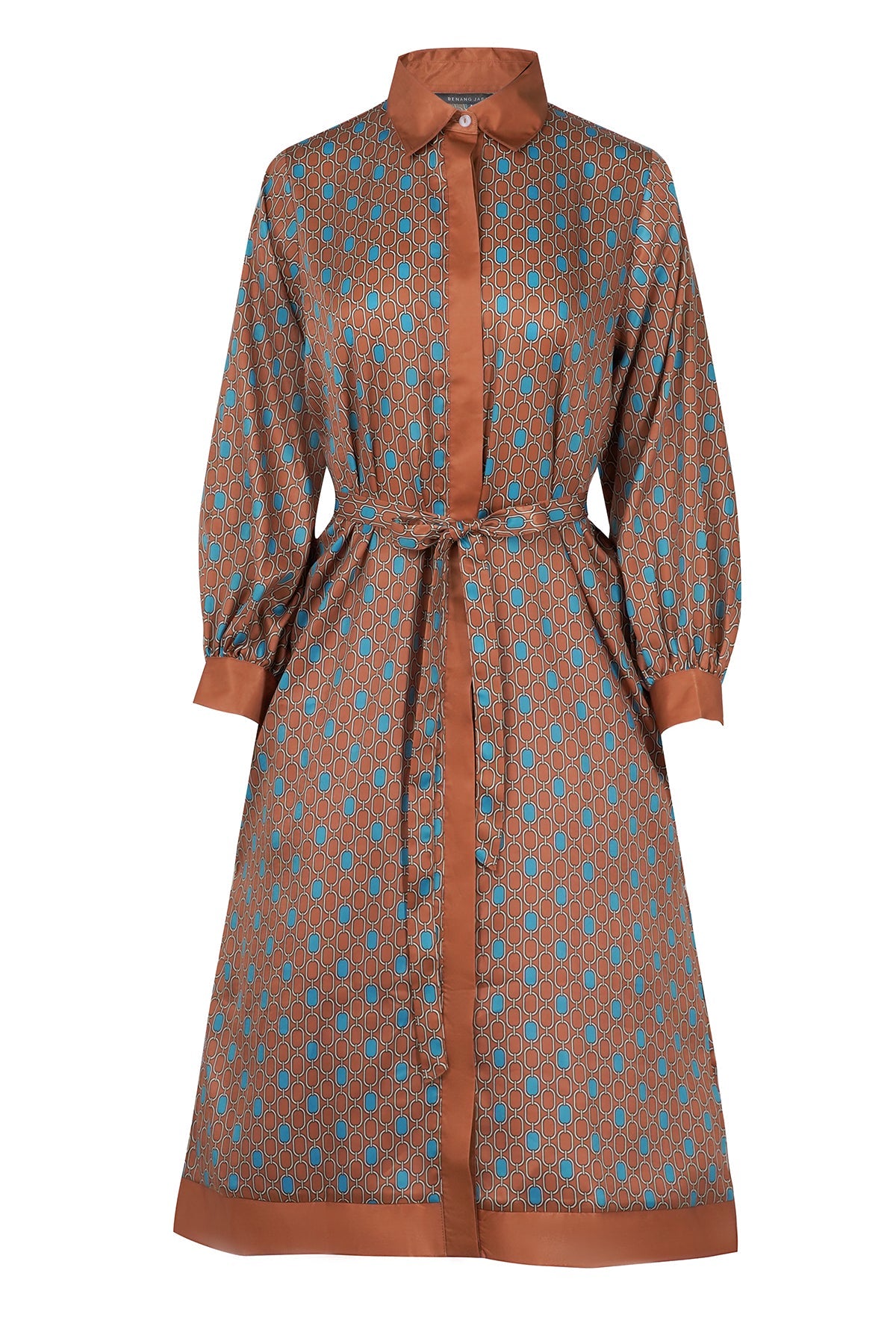 Amona Belted Tunic Shirt Terracota