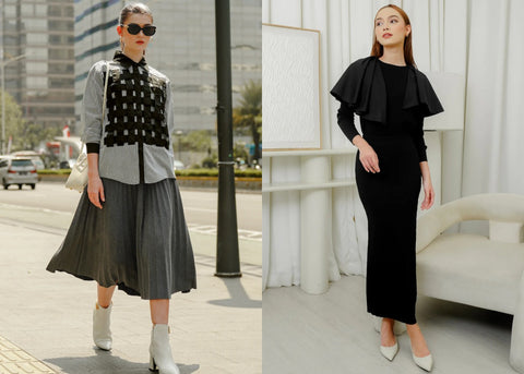 Inspirasi OOTD Kemeja Hitam Wanita yang Simpel dan Elegan