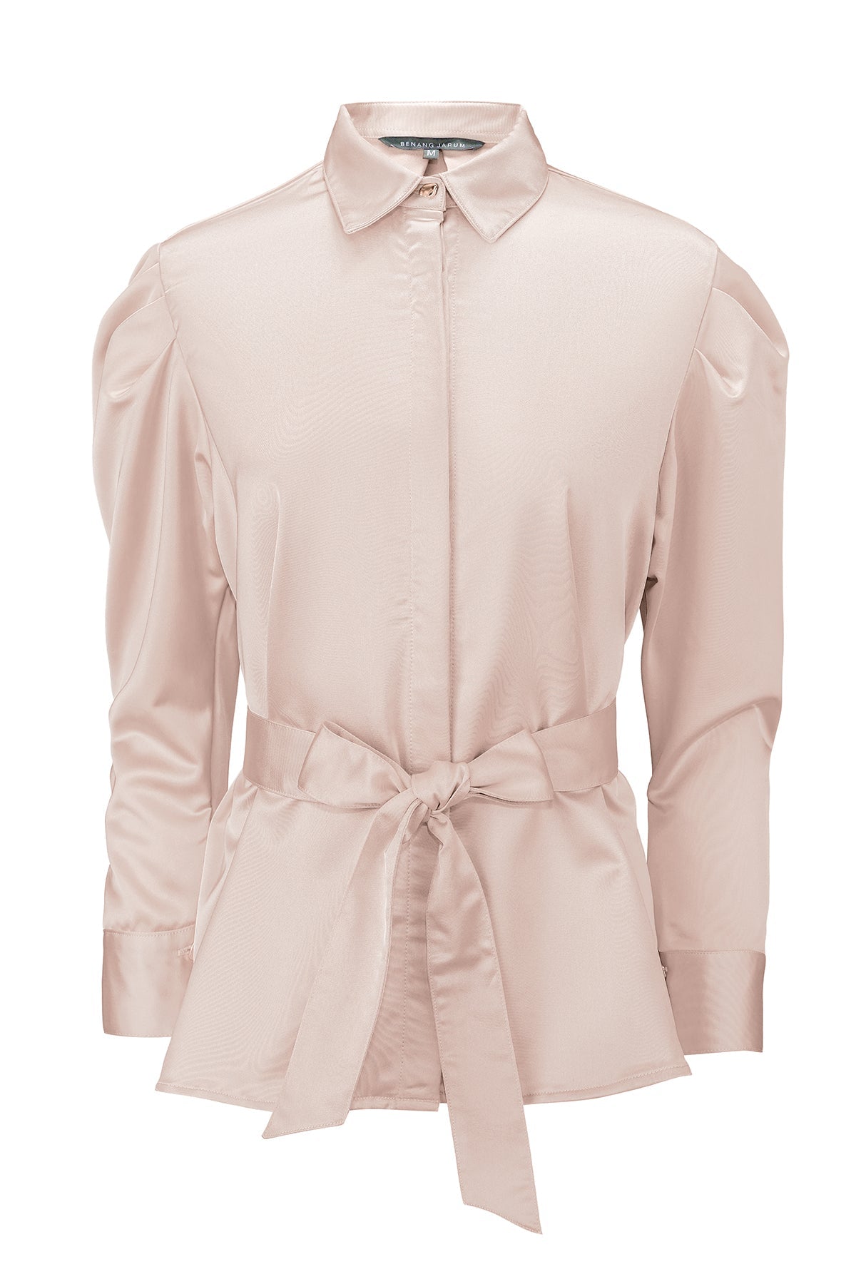 Azella Puffy Shirt - Mauve Brown