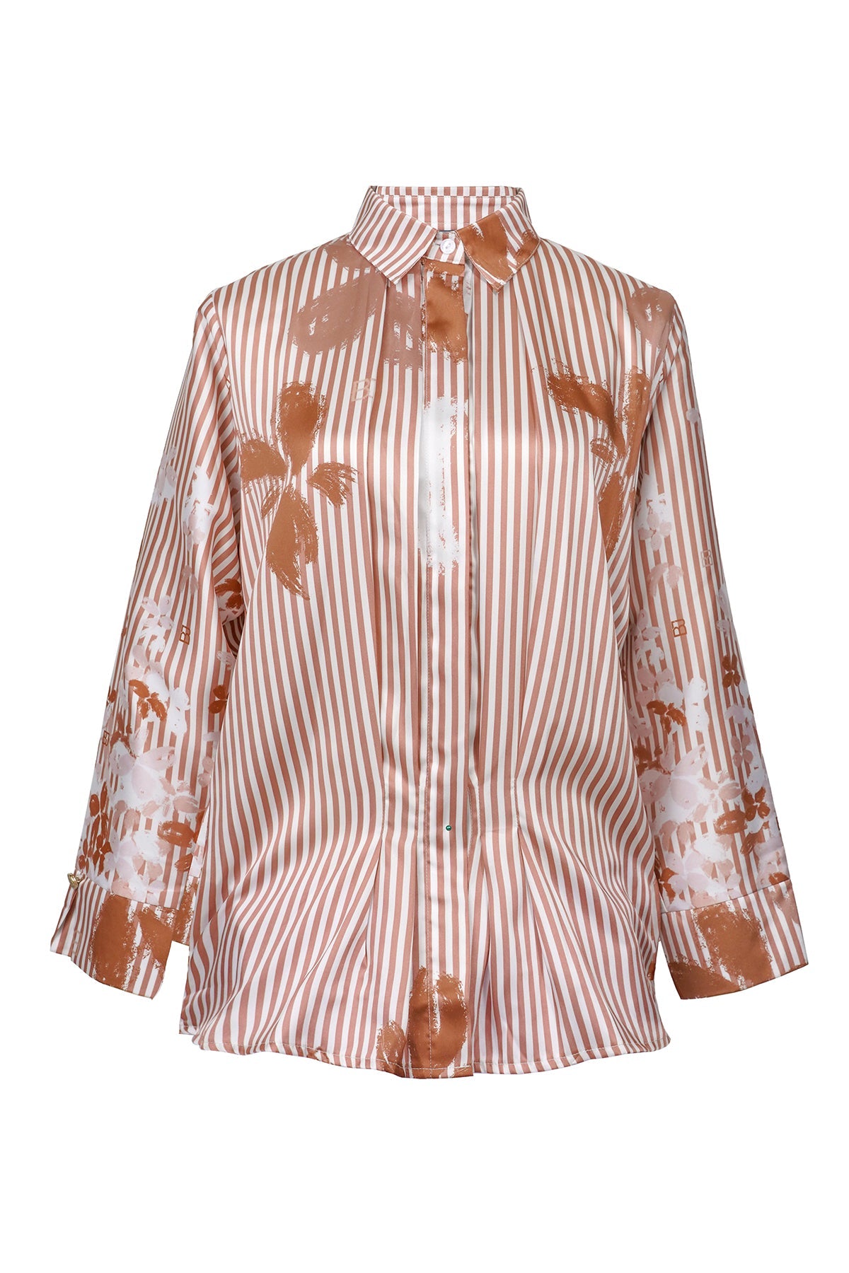 Amona Pleated Shirt - Terracota