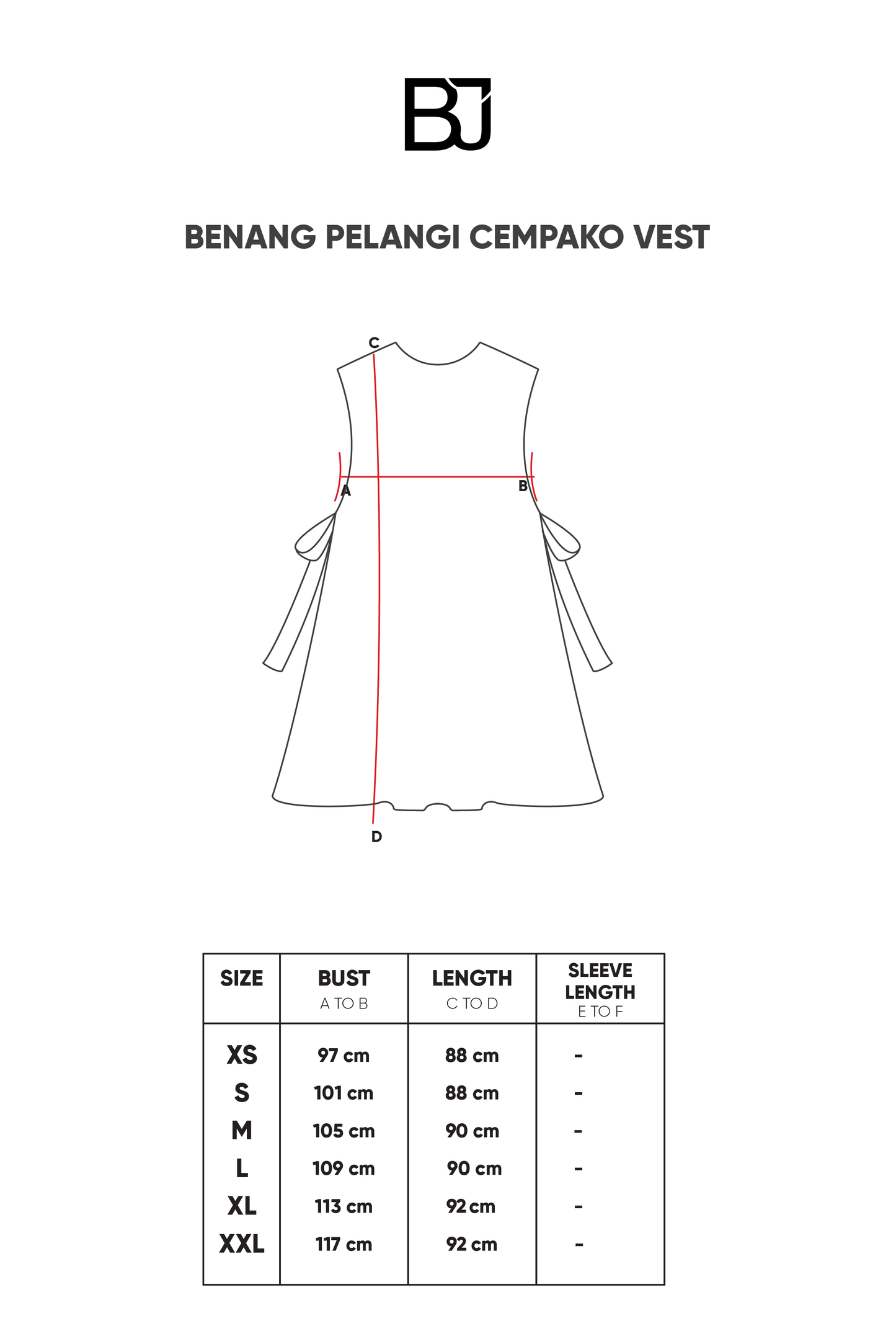 Benang Pelangi Cempako Vest - Navy