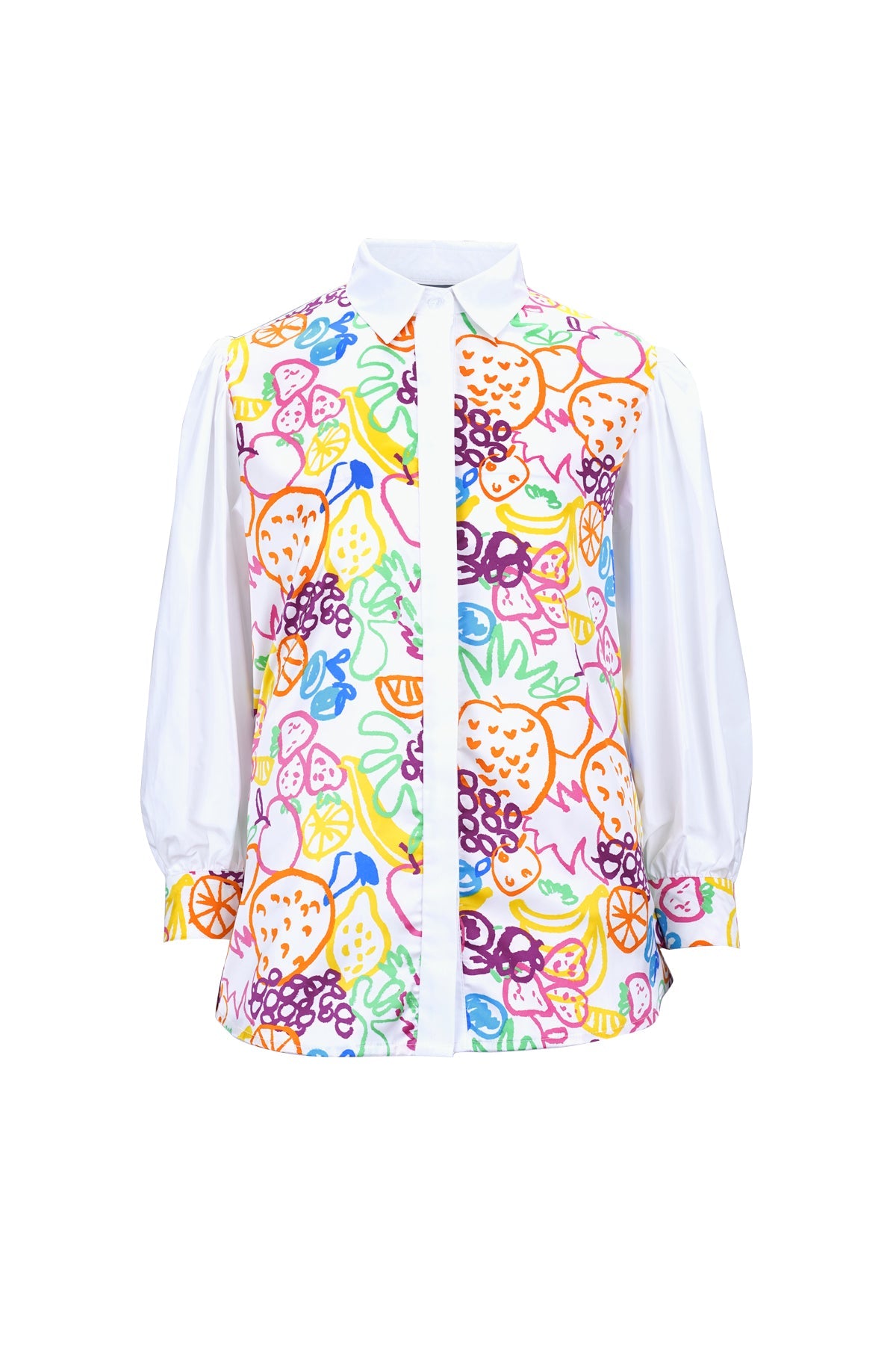 Ameena Pleated Shirt - Multicolor