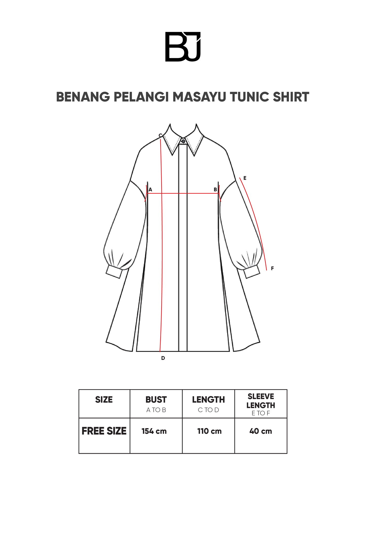 Benang Pelangi Masayu Tunic Shirt - Ivory