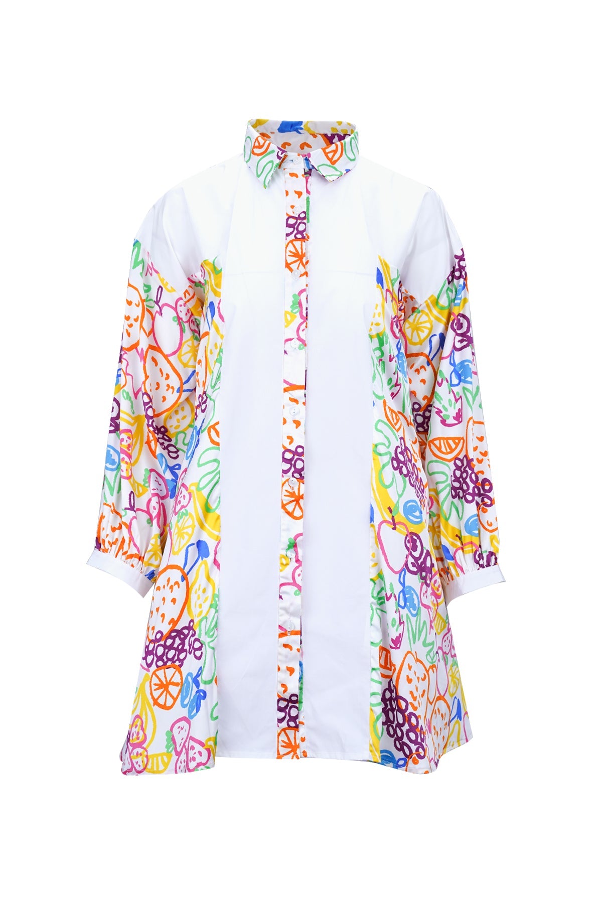 Ameena Puffy Tunic - Multicolor