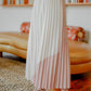 Kila Two Tone Pleated Skirt - White Pink