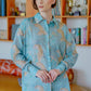 Tigress Oversize Voile Shirt - Blue