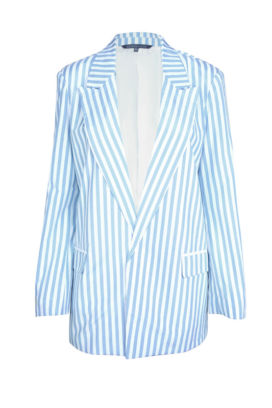 Eleon Striped Blazer - Blue