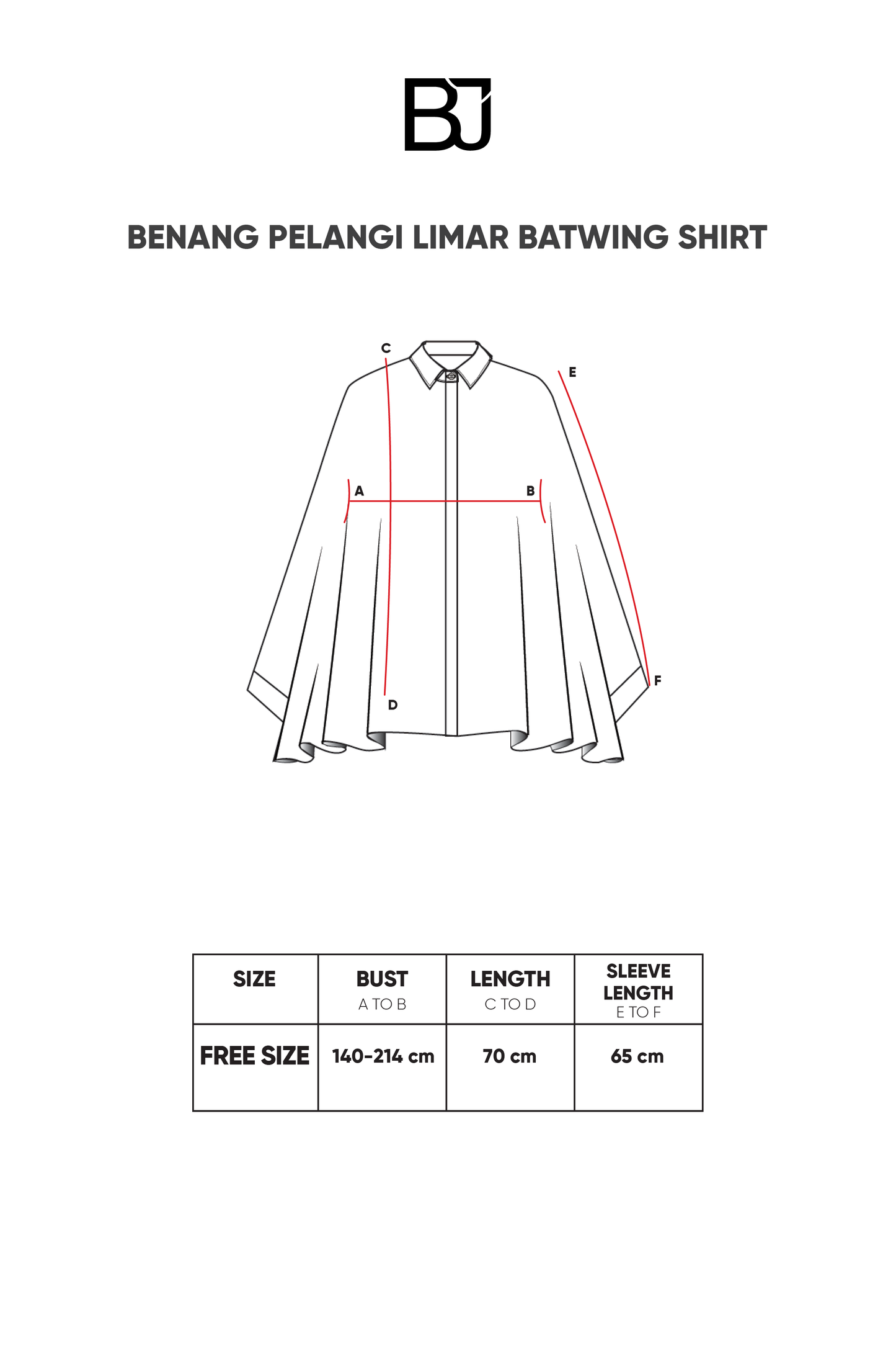 Benang Pelangi Limar Batwing Shirt - Maroon