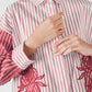 Jollie Embroidery Shirt - Red
