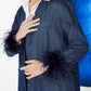 Denim Feather Outer - Blue