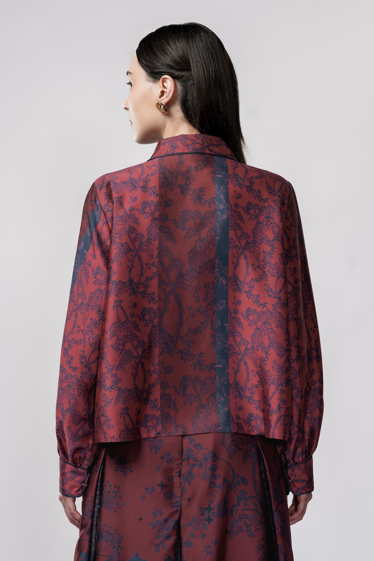 Samara Binding Shirt - Ruby