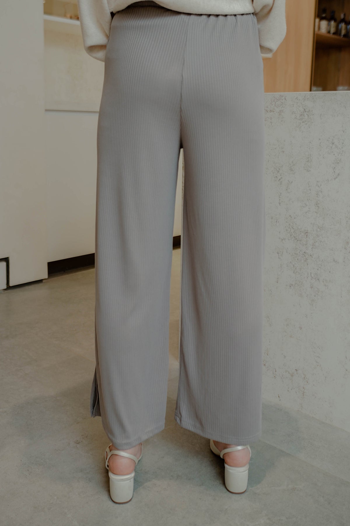 Knit Pants - Grey