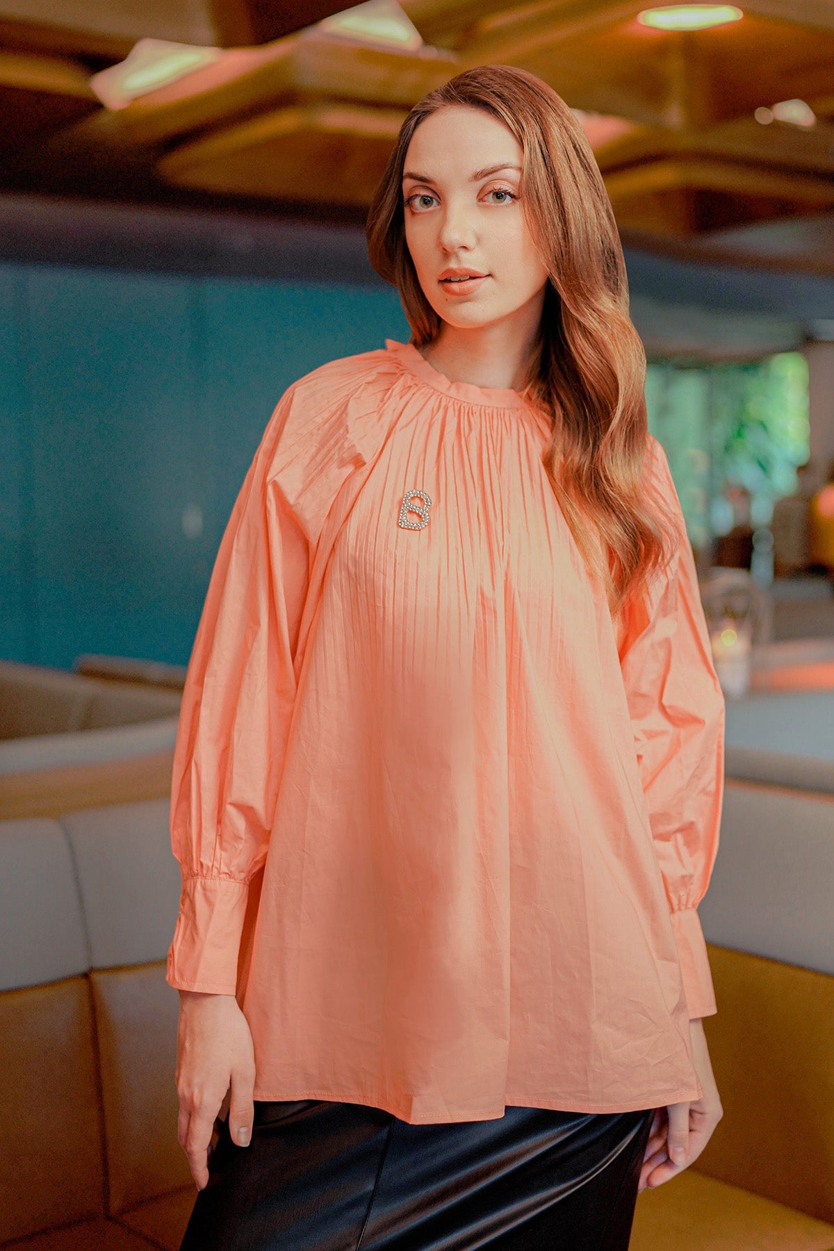 Letty Blouse - Peach