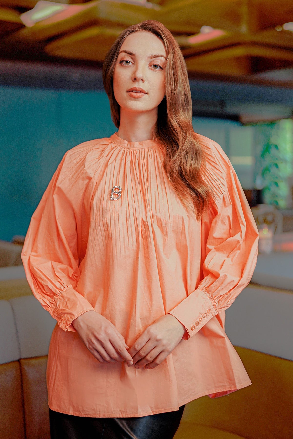 Letty Blouse - Peach