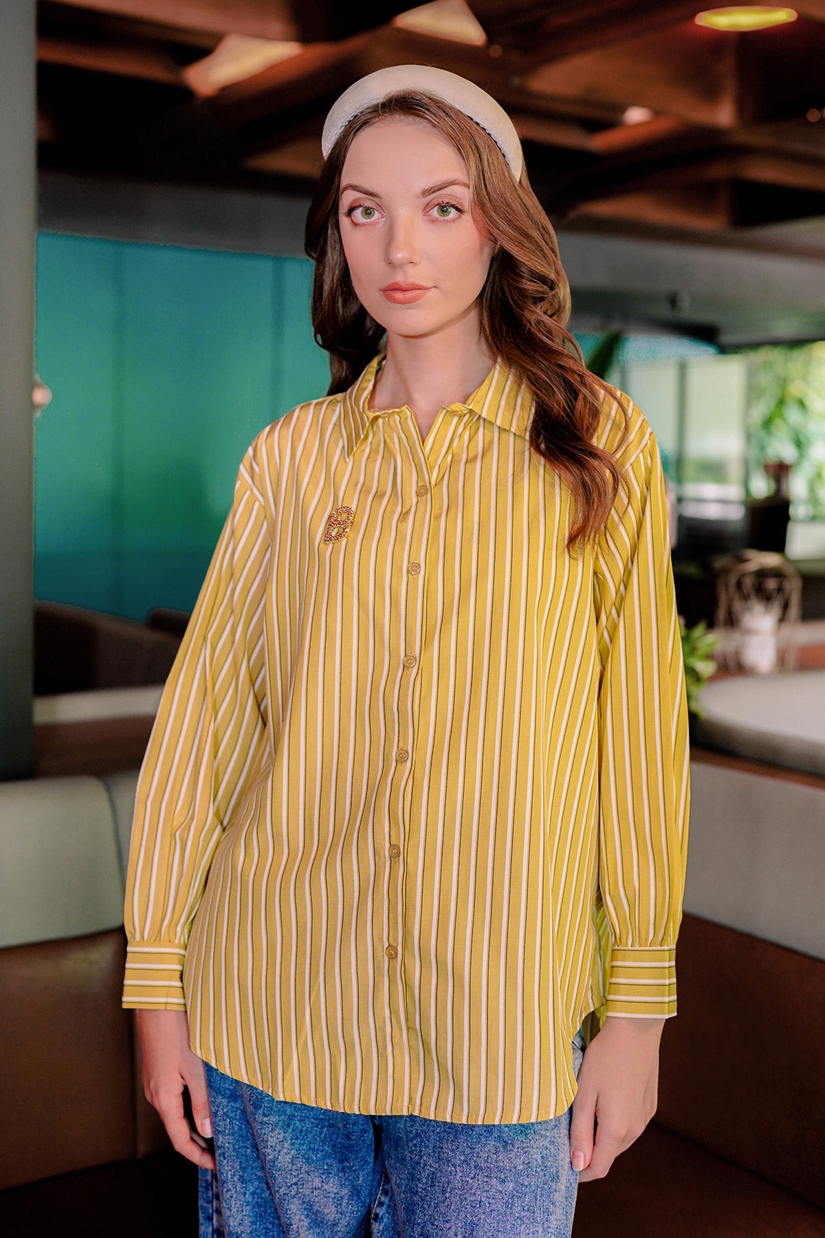 Firana Stripe Shirt - Yellow