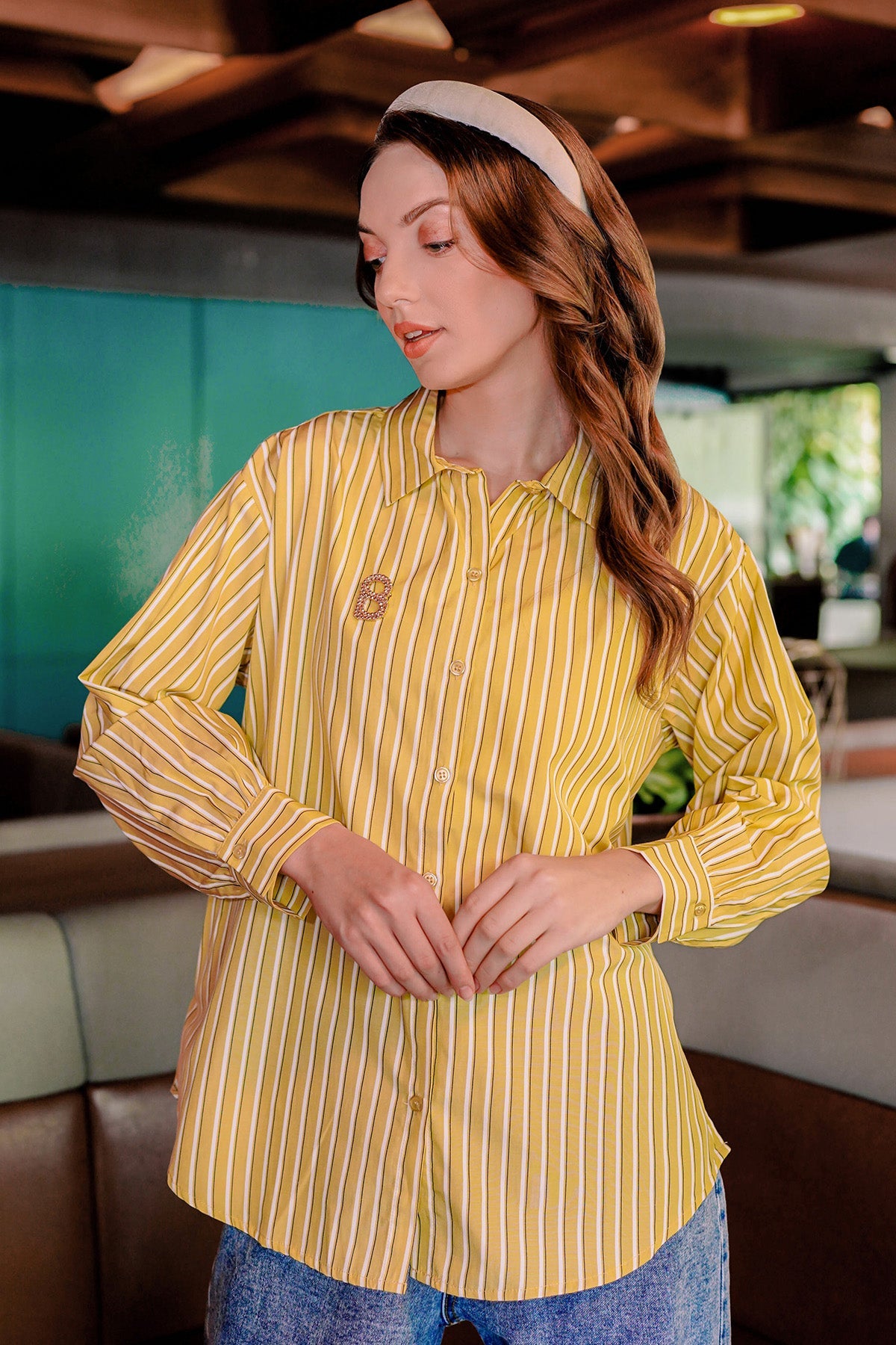 Firana Stripe Shirt - Yellow