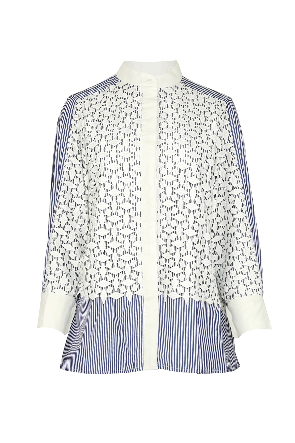 Aleeya Stripe Shirt - Blue