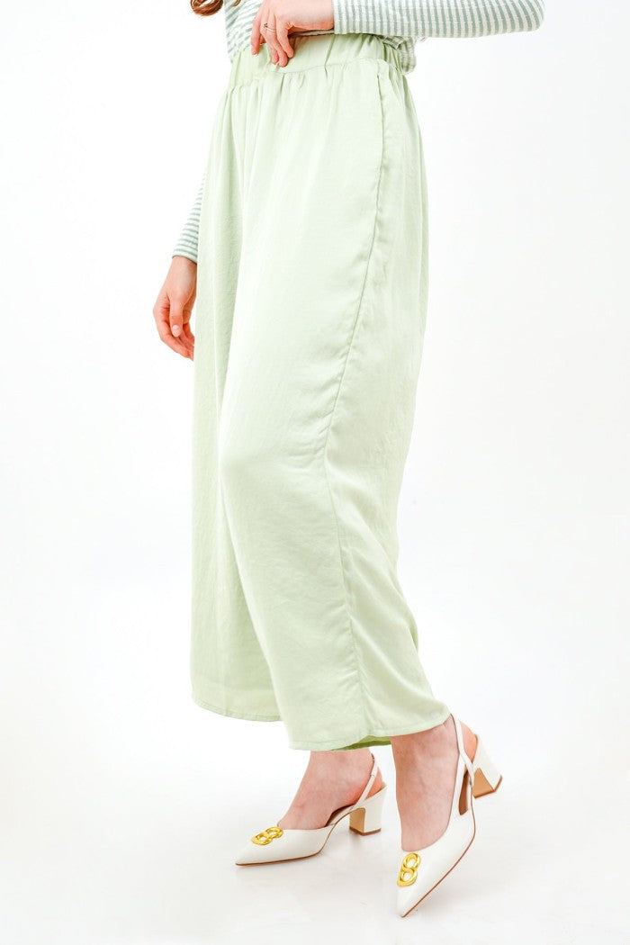 Flowy Wide Pants - Mint