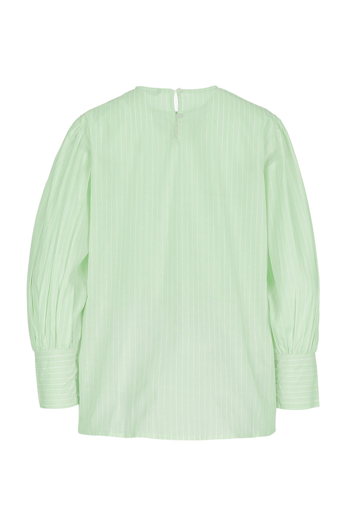 Alice Stripe Detailed Blouse - Mint Green