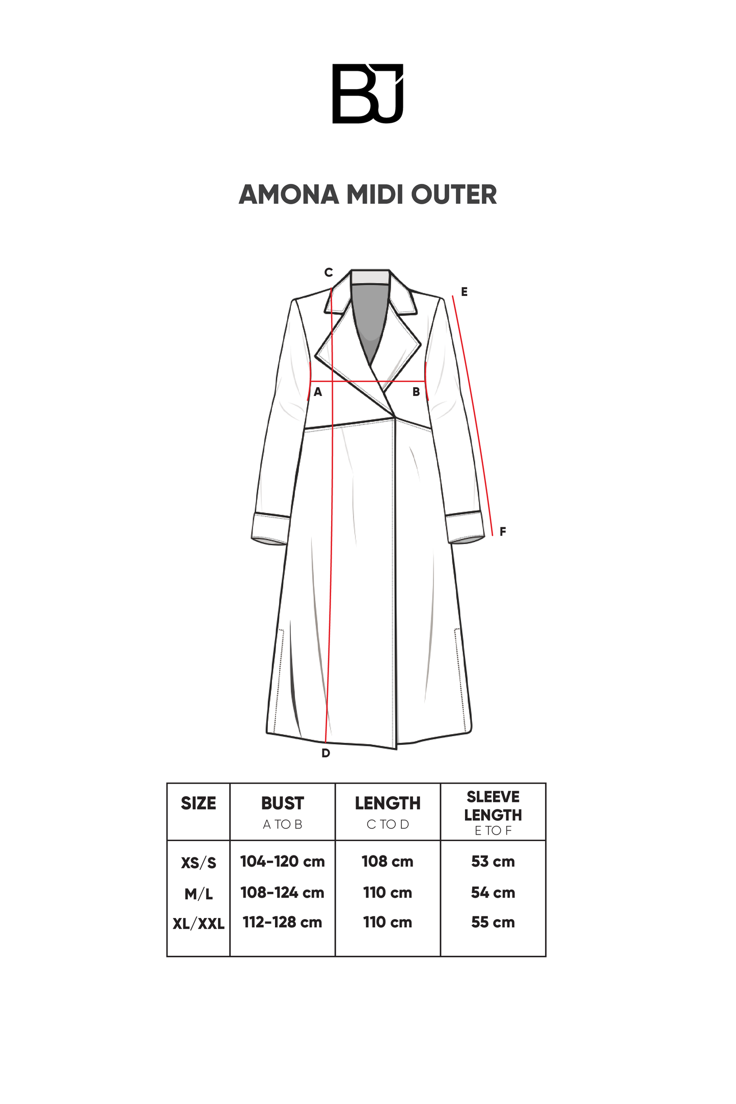 Amona Midi Outer - Navy