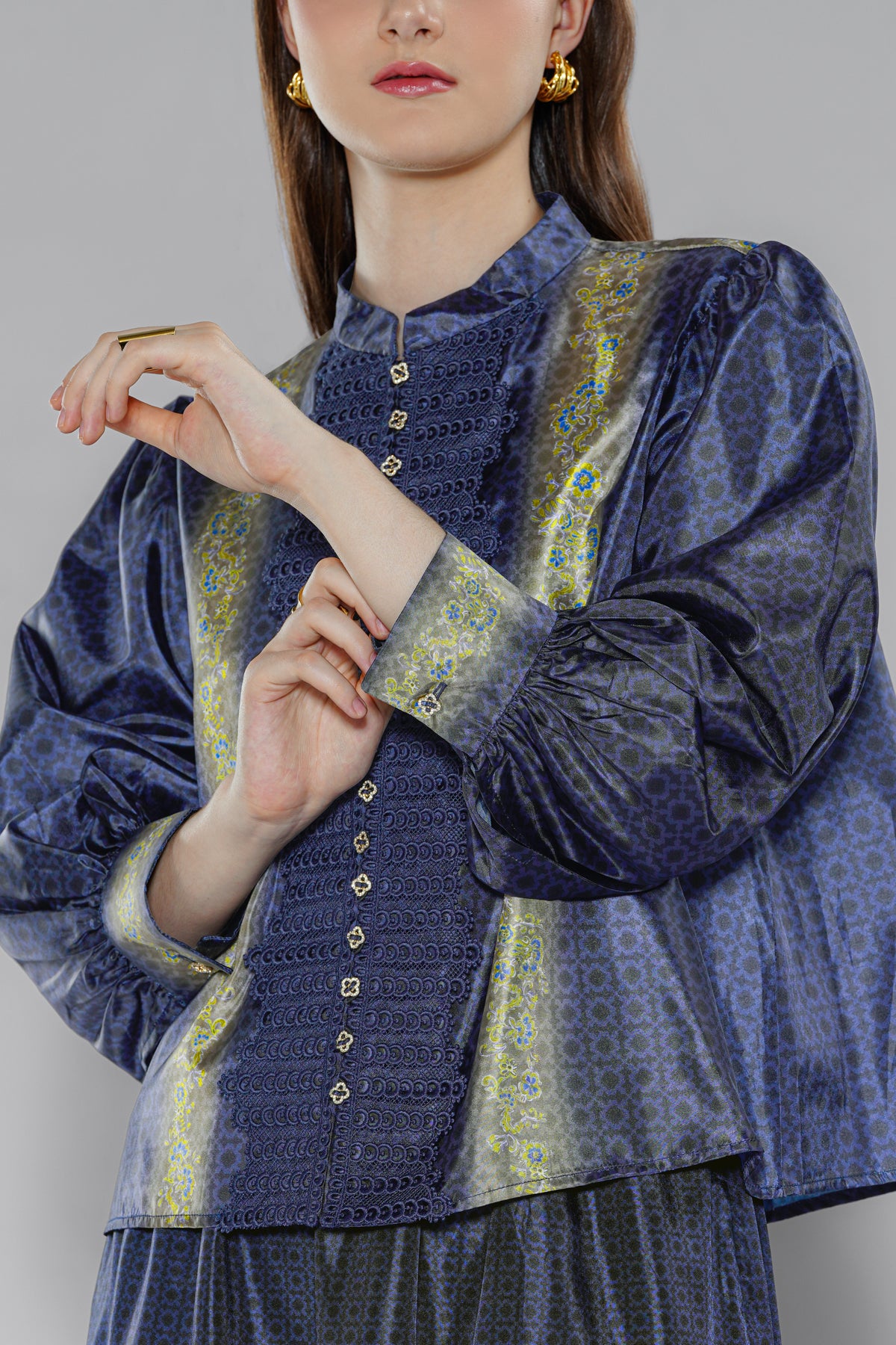 Adara Lace Shirt - Eclipse