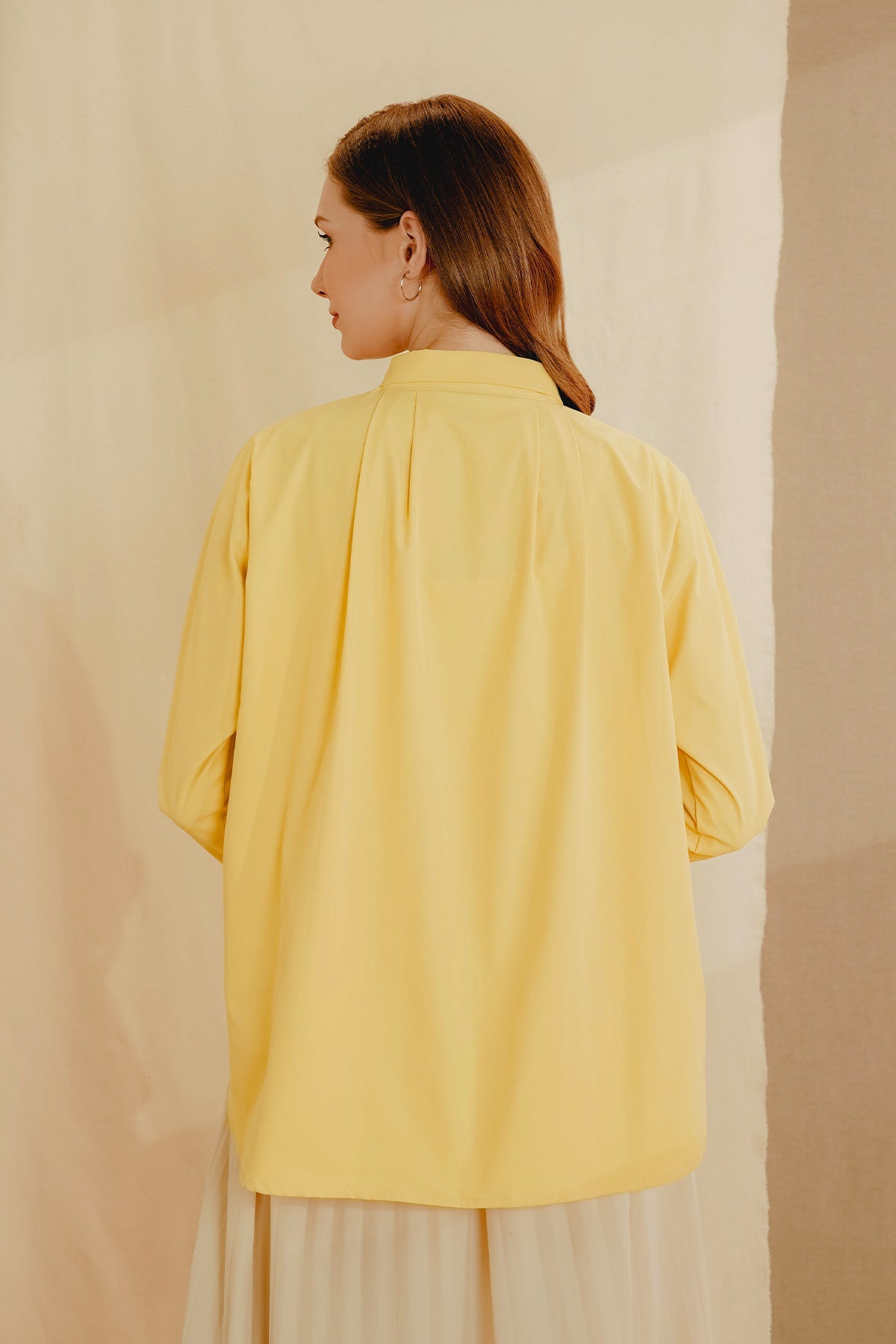 Aleera Puffy Shirt - Yellow