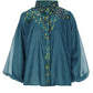 Alisha Jacquard Shirt - Teal