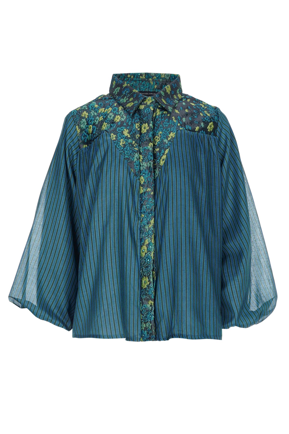 Alisha Jacquard Shirt - Teal