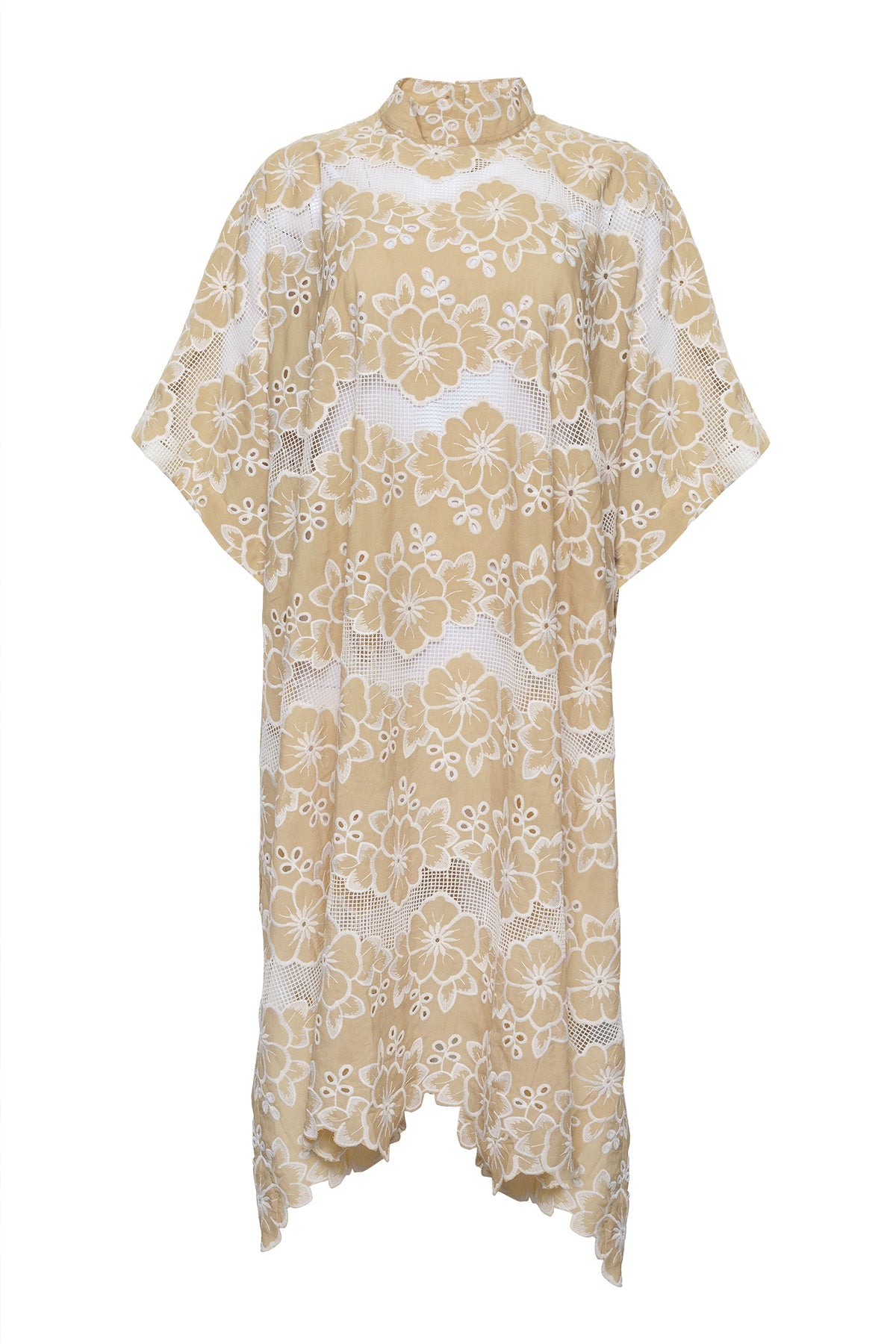 Amora Embroidery Kaftan - Cream