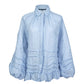 Anzy Shirt With Pleated Detail - Blue