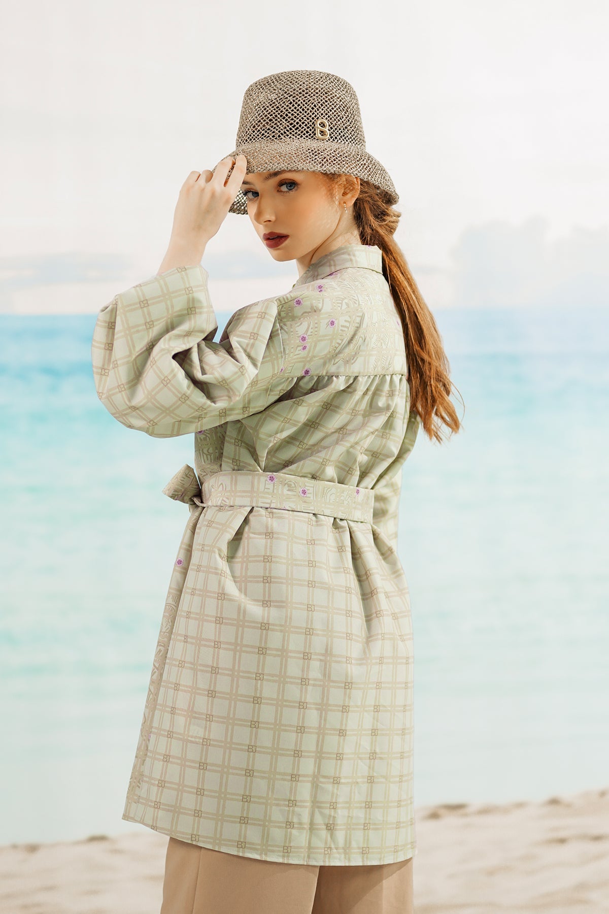 Aquarielle Belted Shirt - Sand