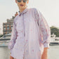 Aquarielle Godet Shirt - Purple