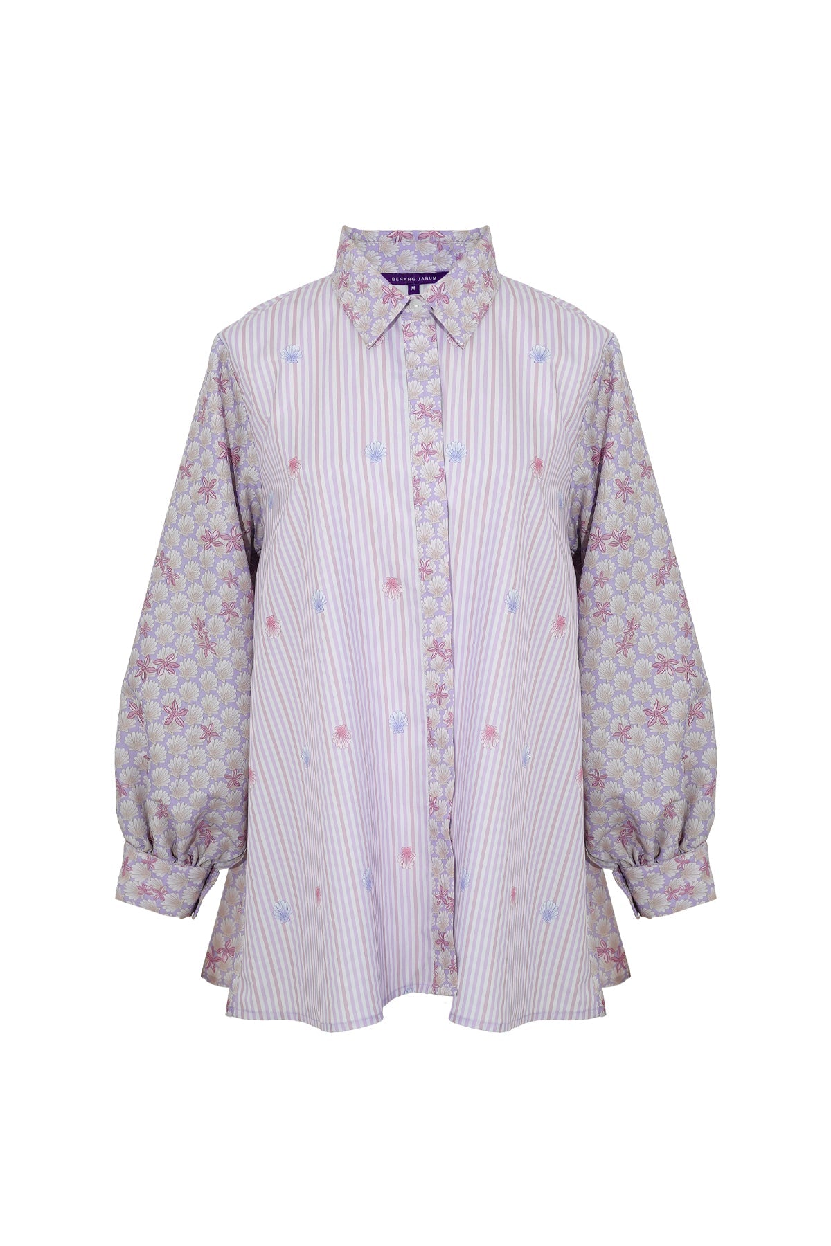 Aquarielle Godet Shirt - Purple