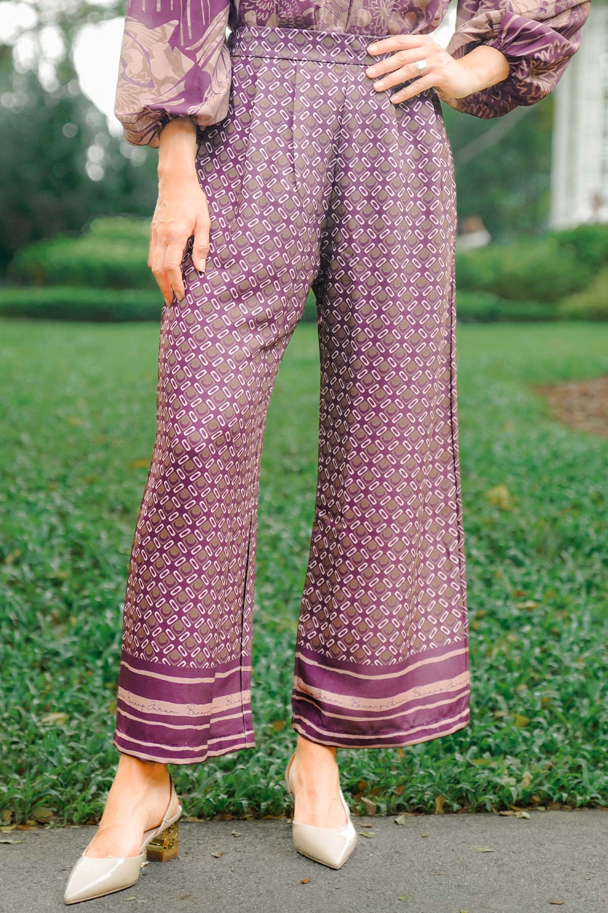 Aquila Pleated Pants - Rose Wood