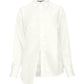 Audrey Pleated Top - White