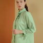 Azra Tie Bow Shirt - Green