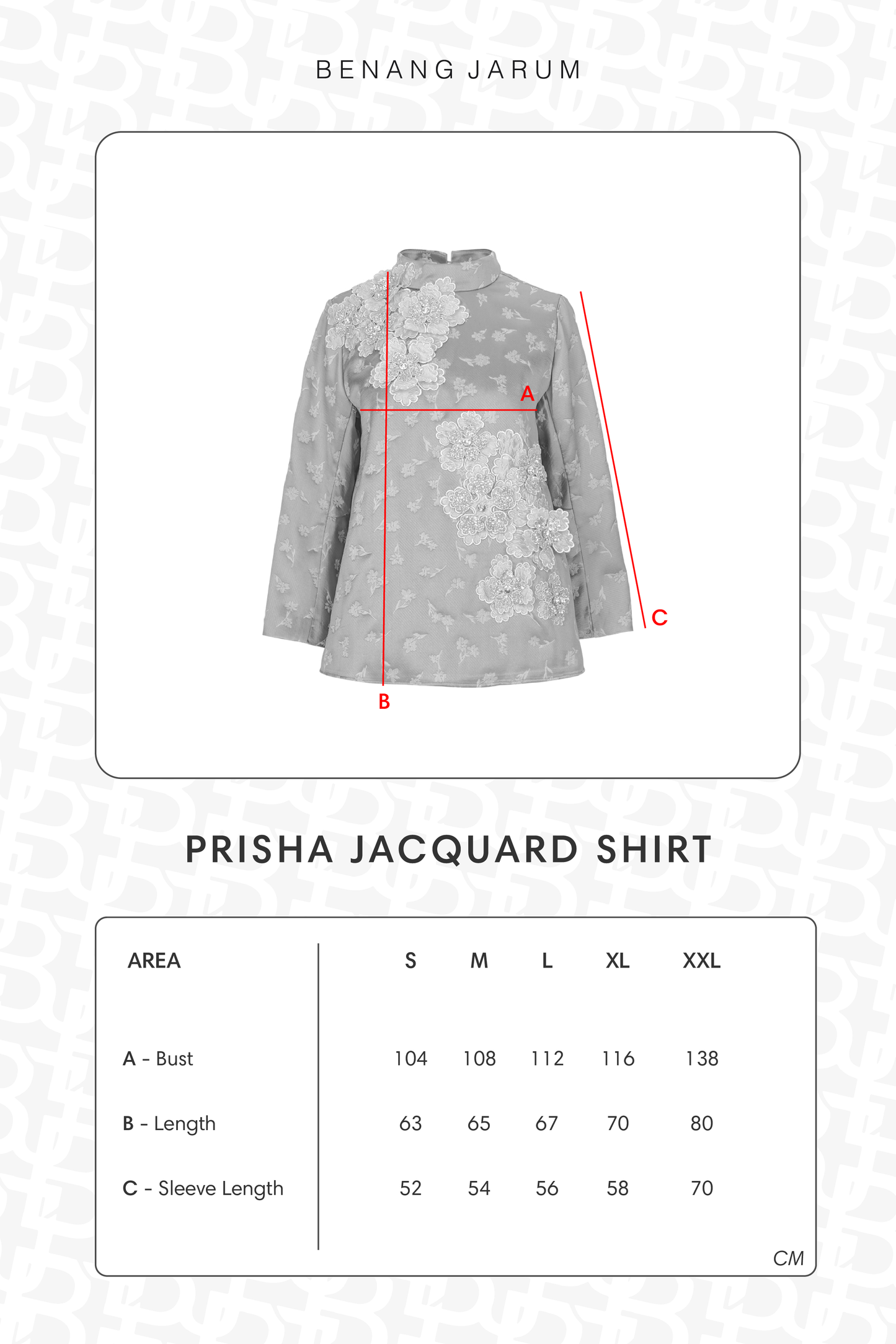 Prisha Jacquard Shirt - Black