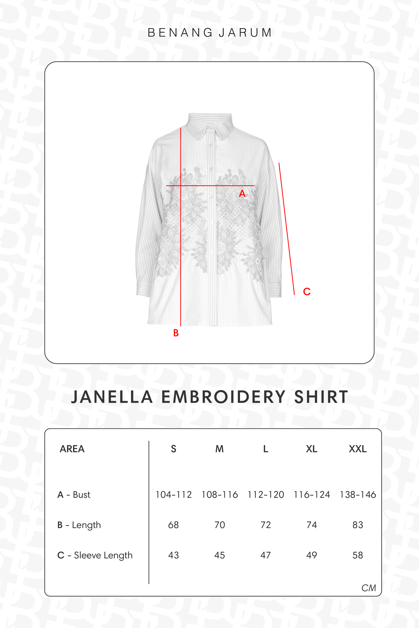 Janella Embroidery Shirt - Shell