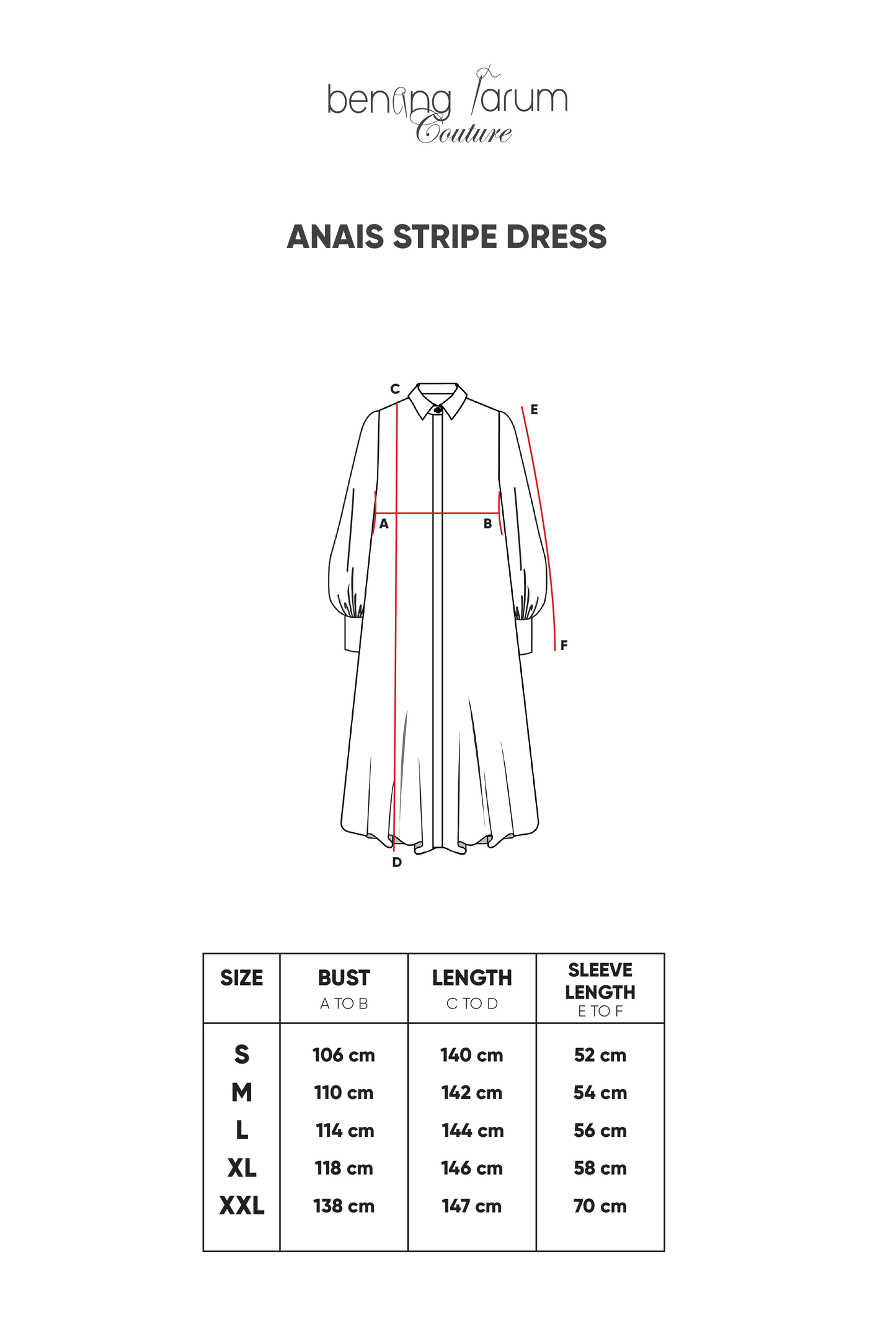 Anais Stripe Dress - Blue