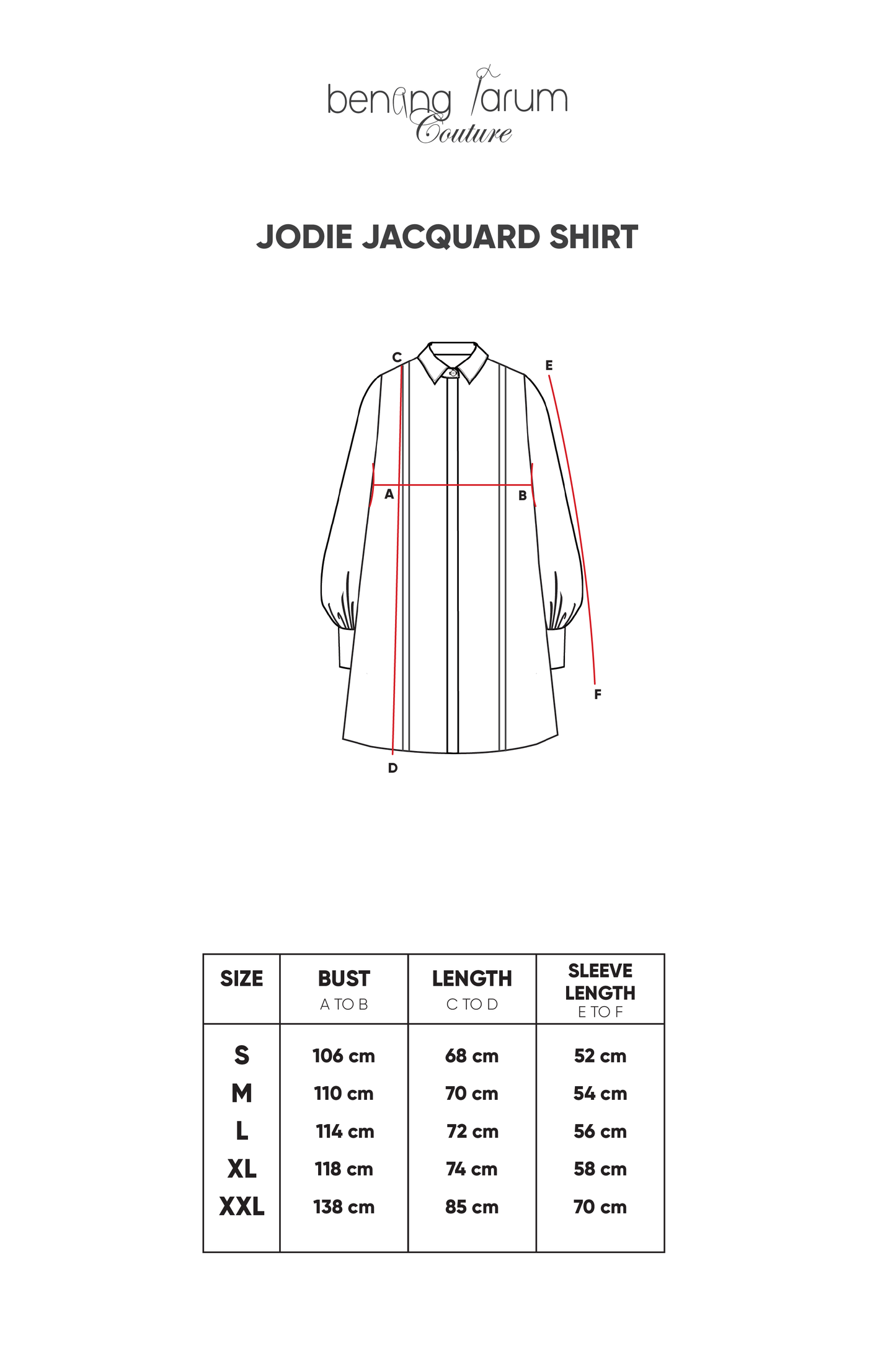 Jodie Jacquard Shirt - Black