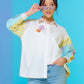 Chupa Chups Back Pleated Shirt - Lemonade