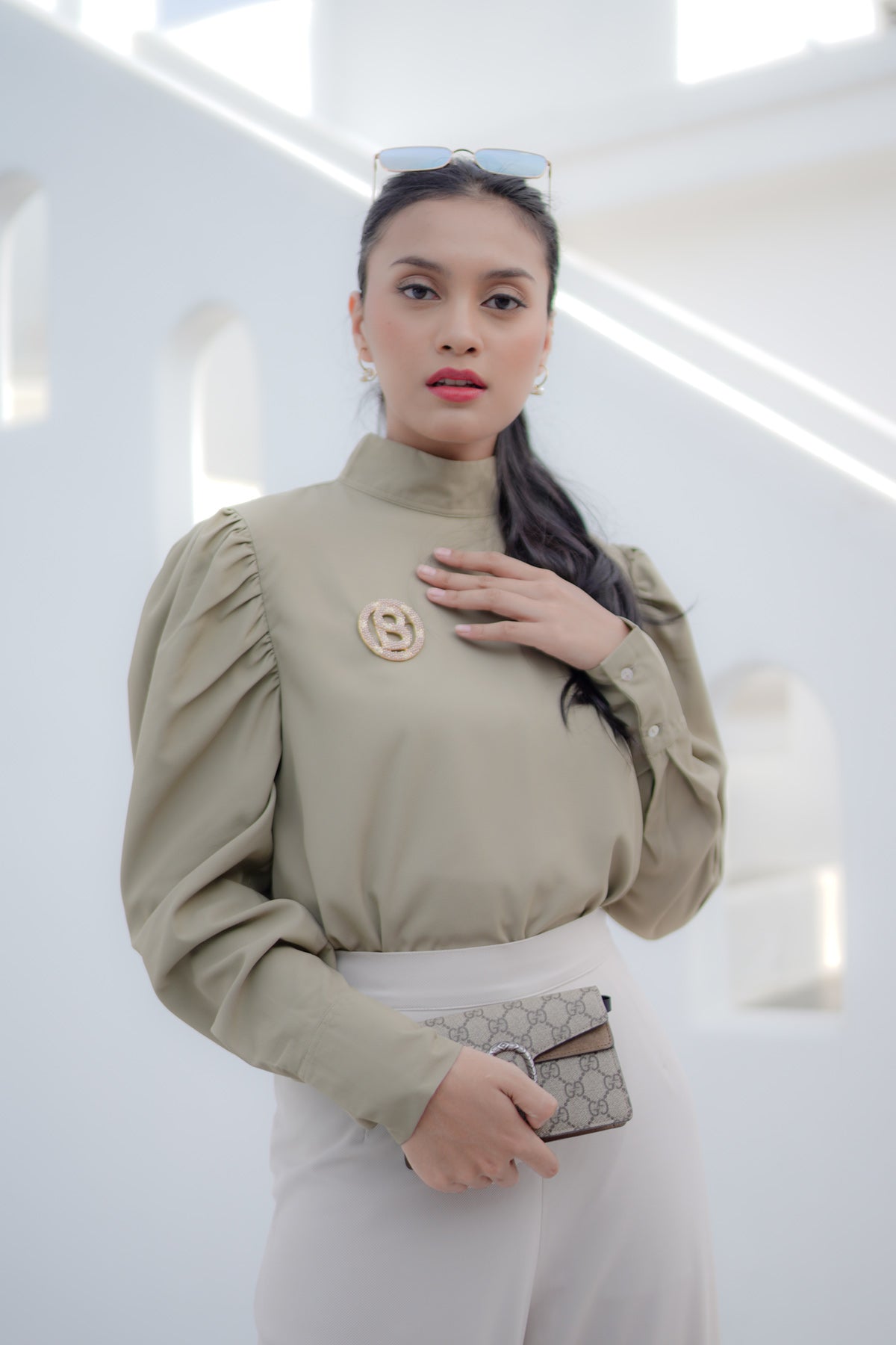 Olive Alma Blouse