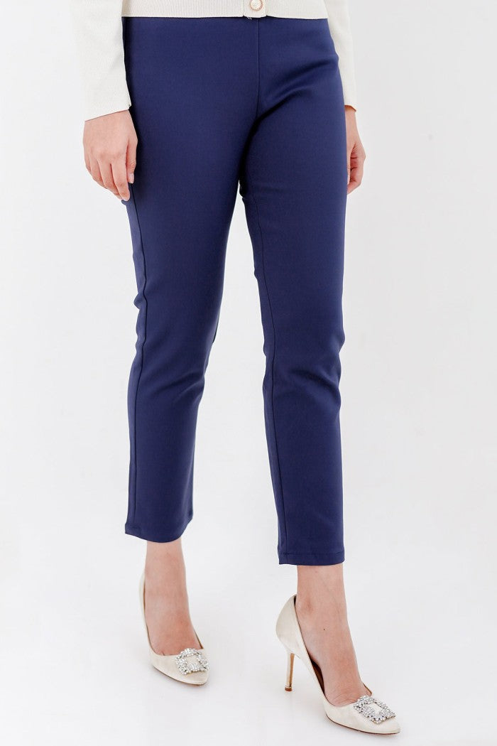 Basic Ankle Pants - Dark Blue