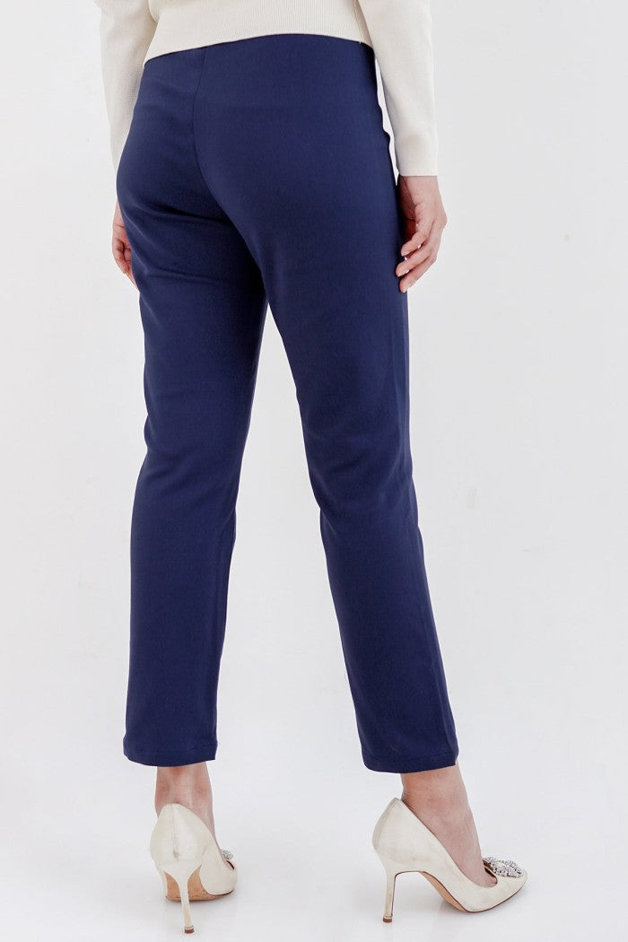 Basic Ankle Pants - Dark Blue