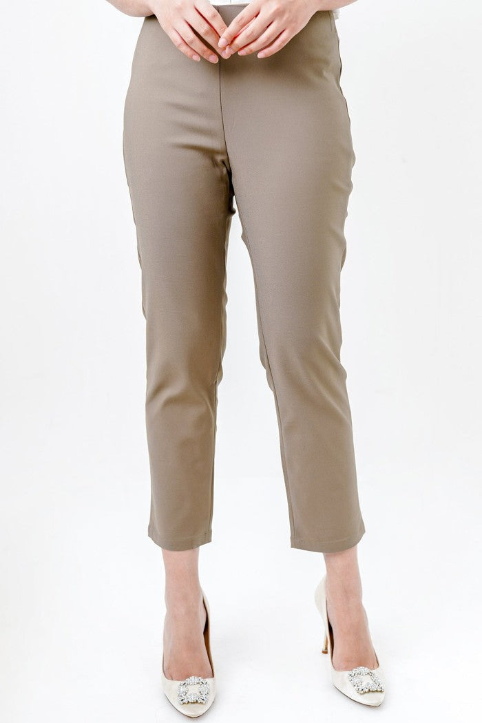 Basic Ankle Pants - Khaki