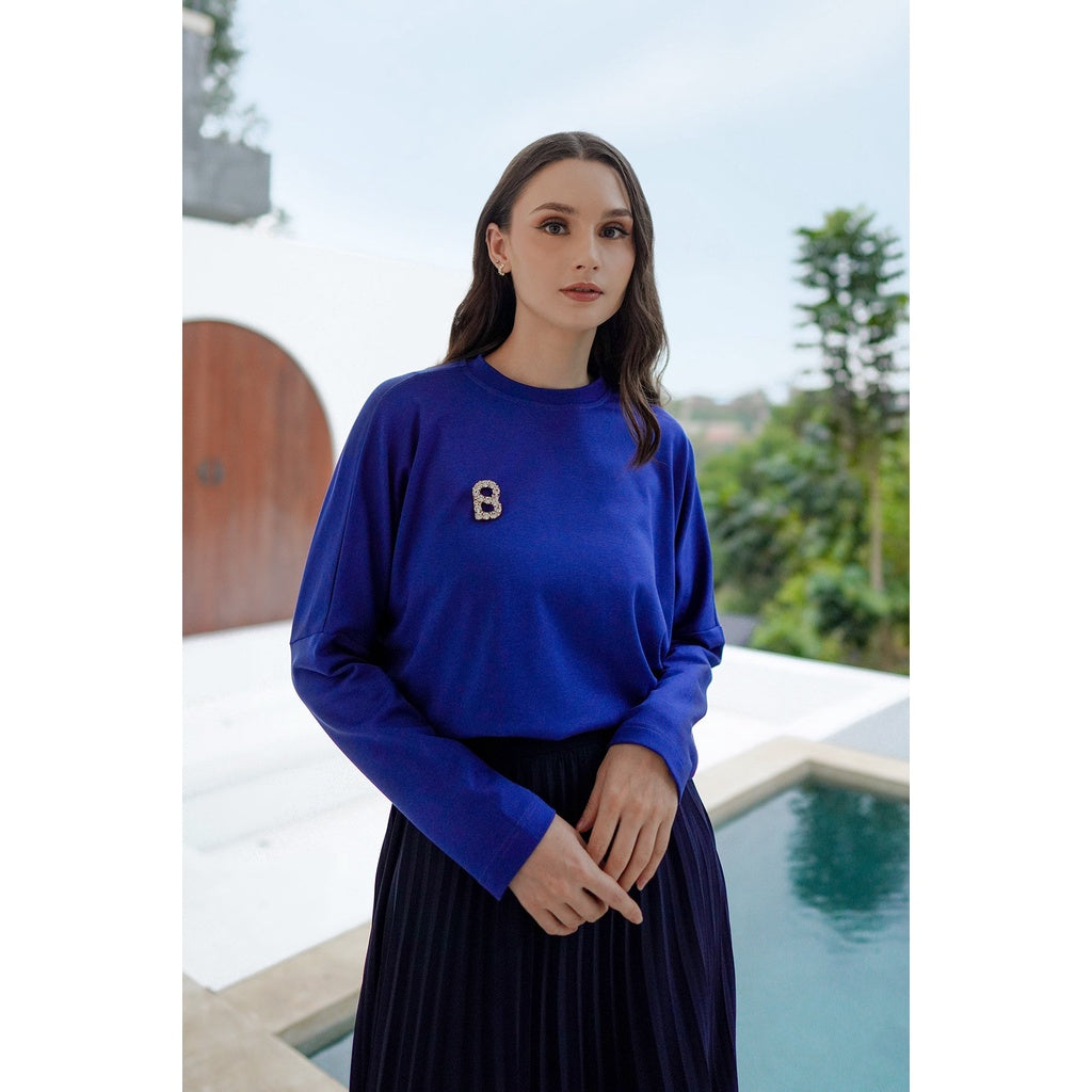 Basic Long Sleeve T-Shirt - Blue