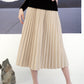 Pleats Me Skirt Beige