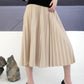 Pleats Me Skirt Beige