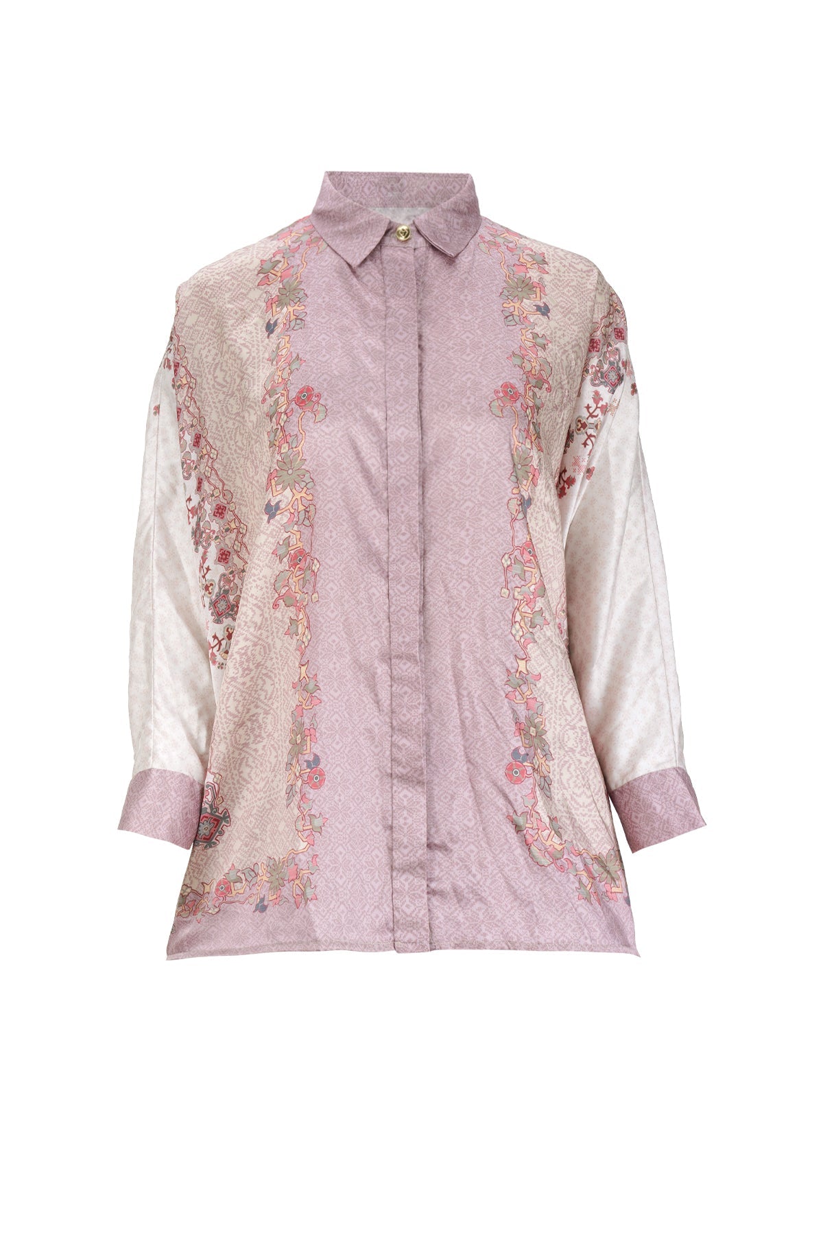 Benang Pelangi Limar Batwing Shirt - Dusty Rose