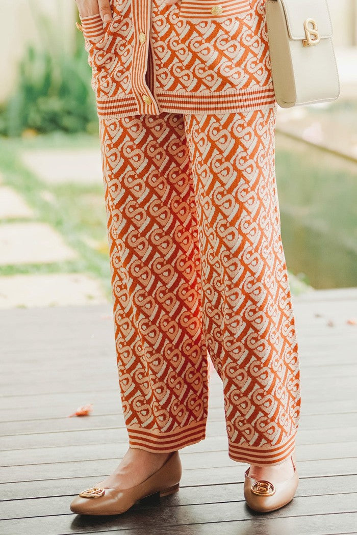 Bimu Light Knit Pants - Orange